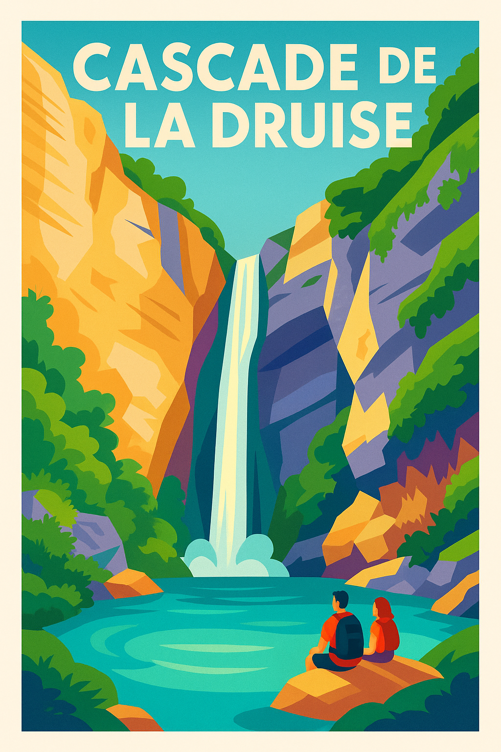 Affiche de Cascade de la Druise - Le joyau sauvage du Vercors