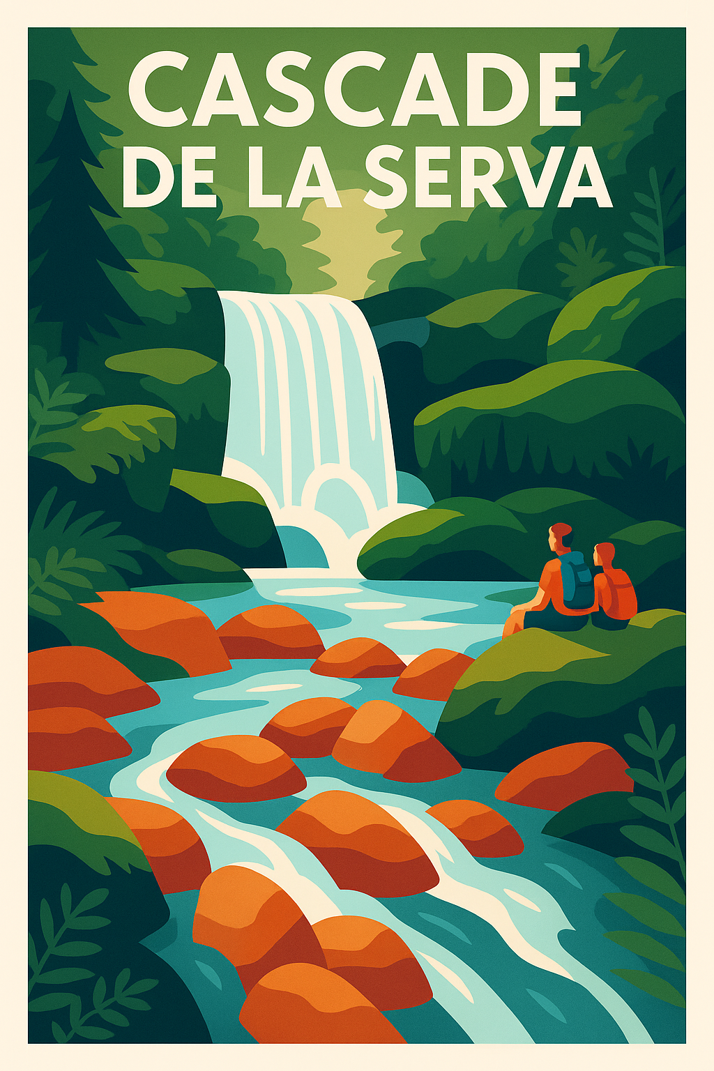Affiche de Cascade de la Serva - Évadez-vous au cœur de la nature sauvage