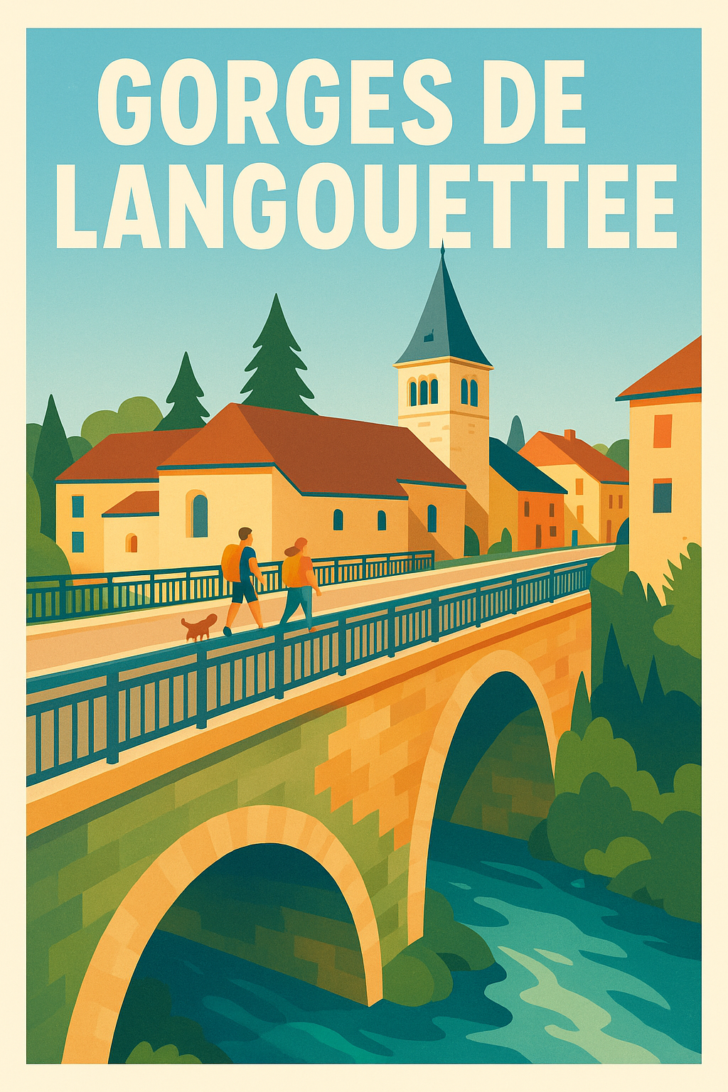 Affiche de Gorges de la Langouette - L'appel de la nature sauvage du Jura