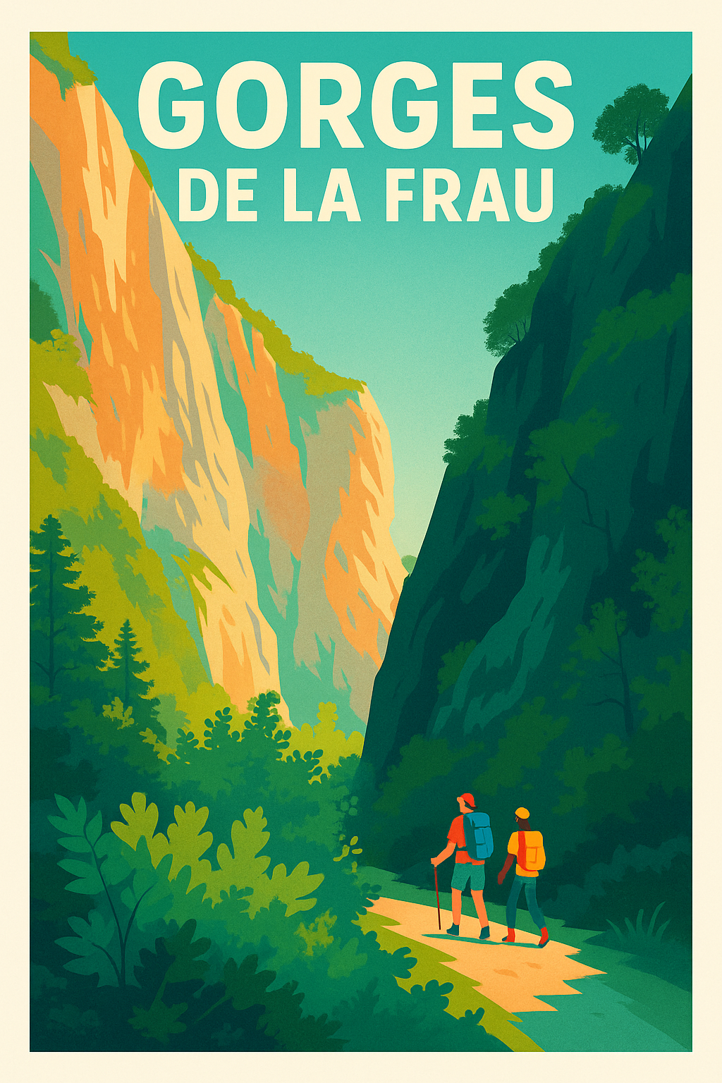 Affiche de Gorges de la Frau - Majestueuse Nature Pyrénéenne