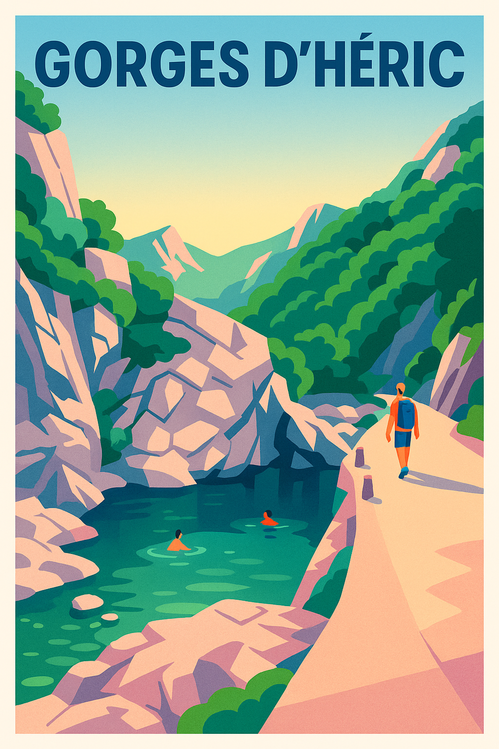 Affiche de Gorges d'Héric - Évasion sauvage au cœur du Caroux