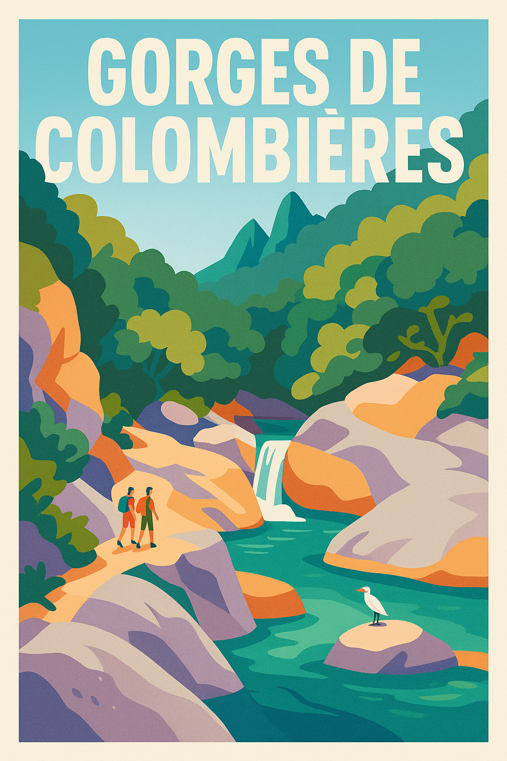 Affiche de Gorges de Colombières - Évasion sauvage au cœur du Caroux