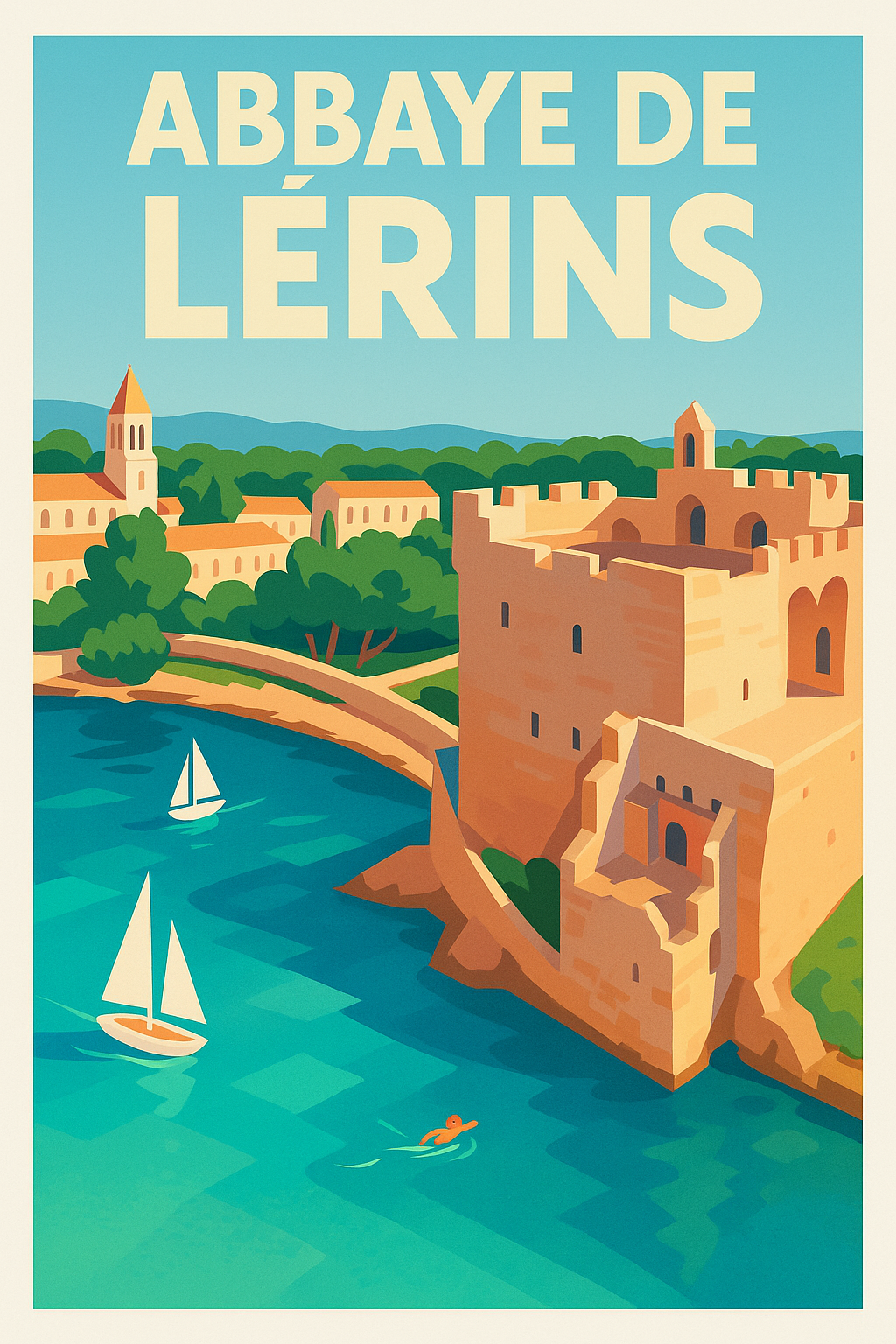 Affiche de Abbaye de Lérins - Une escale spirituelle sous le soleil de la Méditerranée