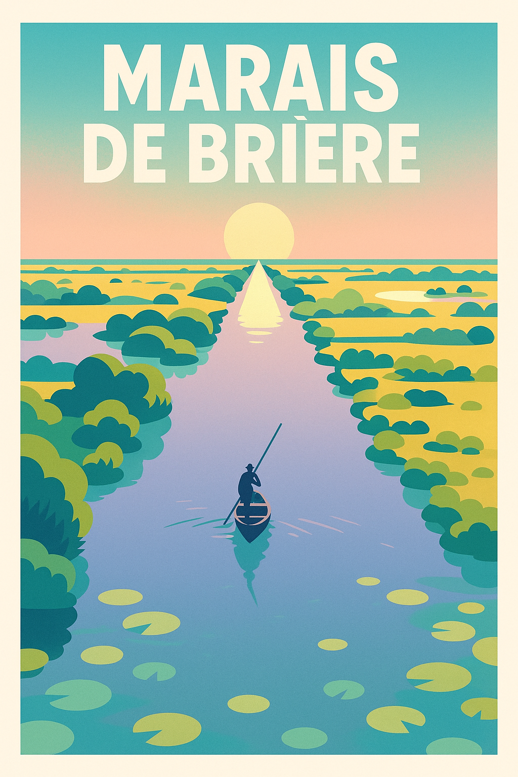 Affiche de Marais de Brière - Évasion paisible au cœur de la nature