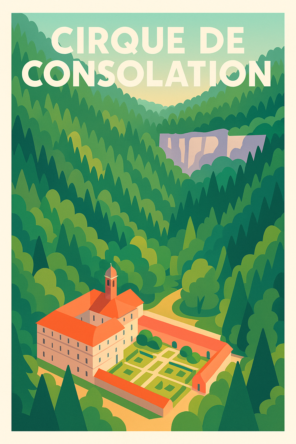 Affiche de Cirque de Consolation - Un écrin de verdure et de sérénité au cœur du Doubs