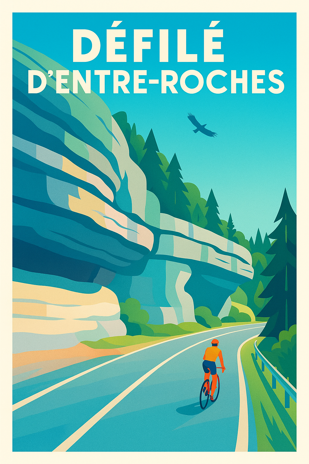Affiche de Défilé d'Entre-Roches - L'aventure au cœur des falaises du Jura