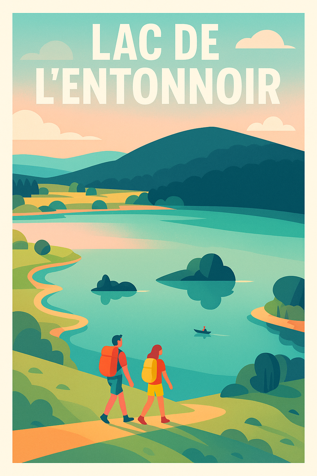 Affiche de Lac de l'Entonnoir - L'évasion naturelle au cœur des montagnes