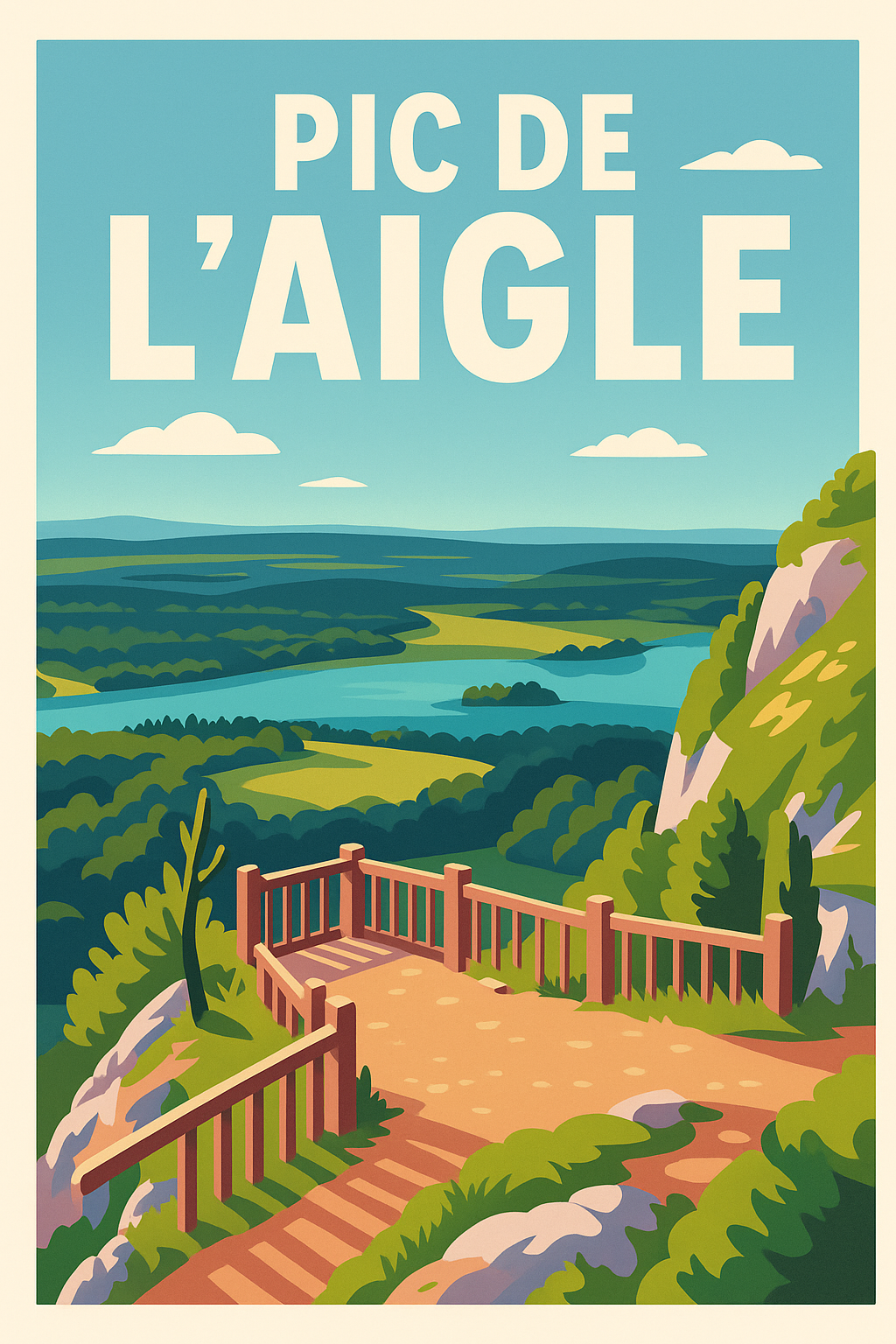Affiche de Pic de l'Aigle - Un panorama spectaculaire sur le Jura