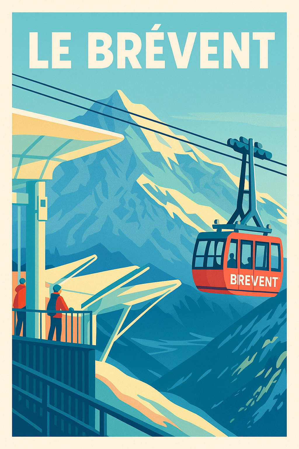 Affiche de Le Brévent - L'ascension spectaculaire face au Mont-Blanc