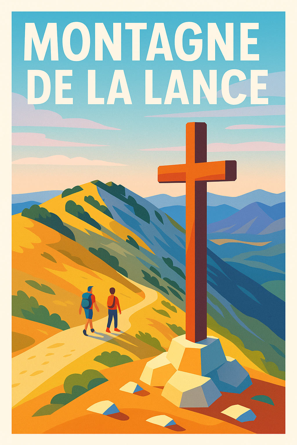 Affiche de Montagne de la Lance - Le sommet emblématique de la Drôme Provençale