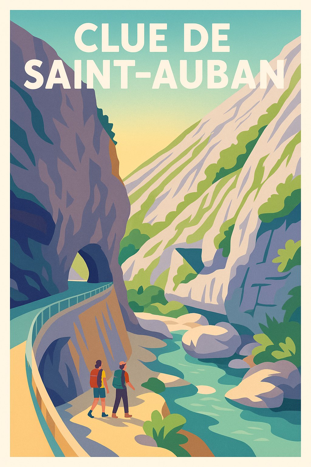 Affiche de Clue de Saint-Auban - L'aventure au cœur des canyons provençaux