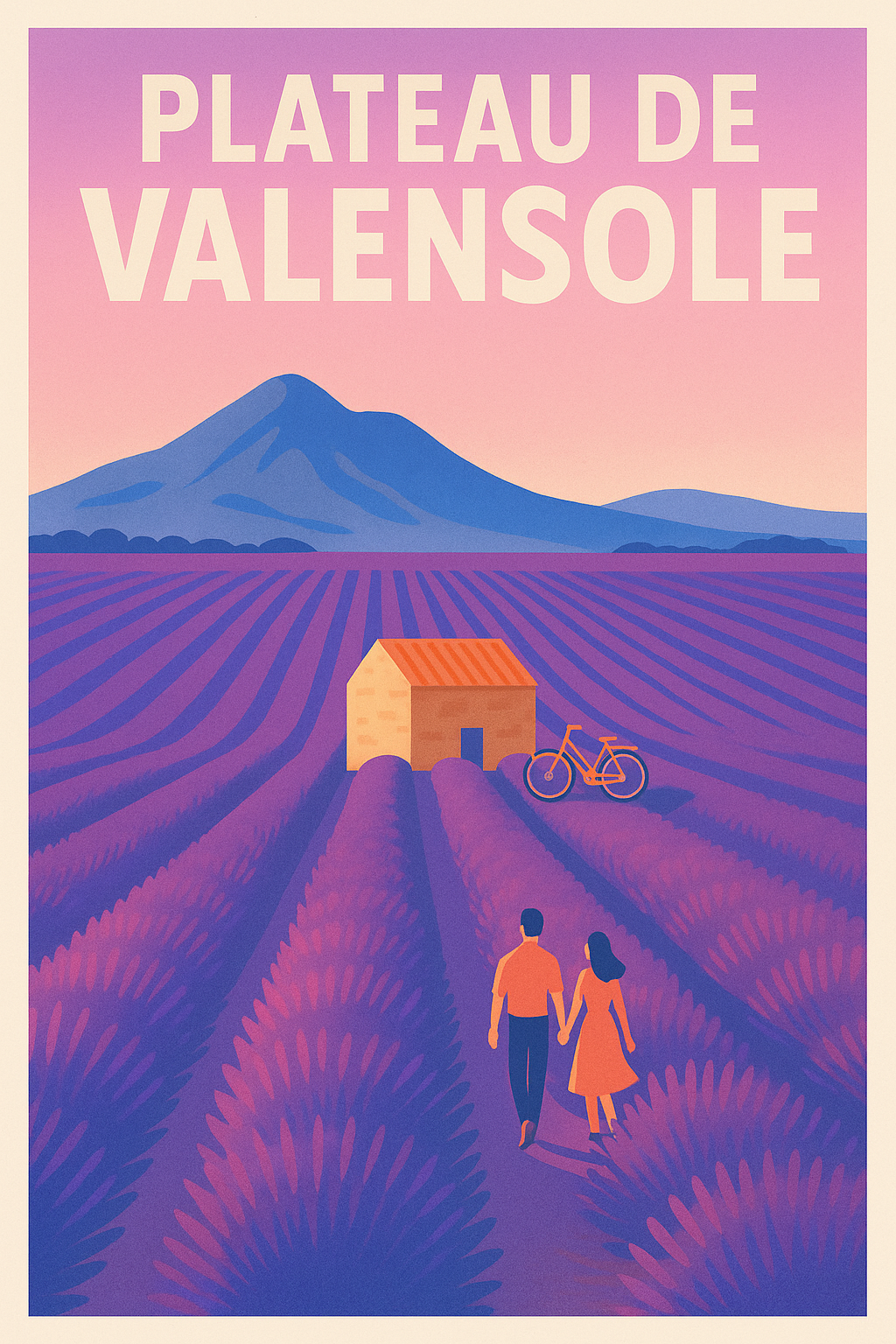 Affiche de Plateau de Valensole - Escapade romantique au cœur de la lavande