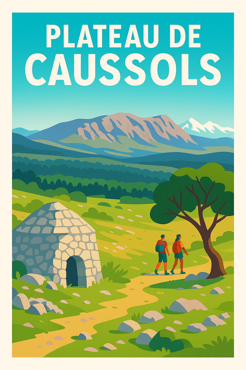 Affiche de Plateau de Caussols - Un voyage sauvage au cœur des paysages lunaires