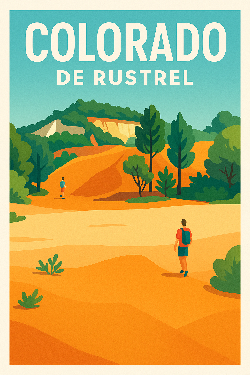 Affiche de Colorado de Rustrel - L'éclat des ocres de Provence