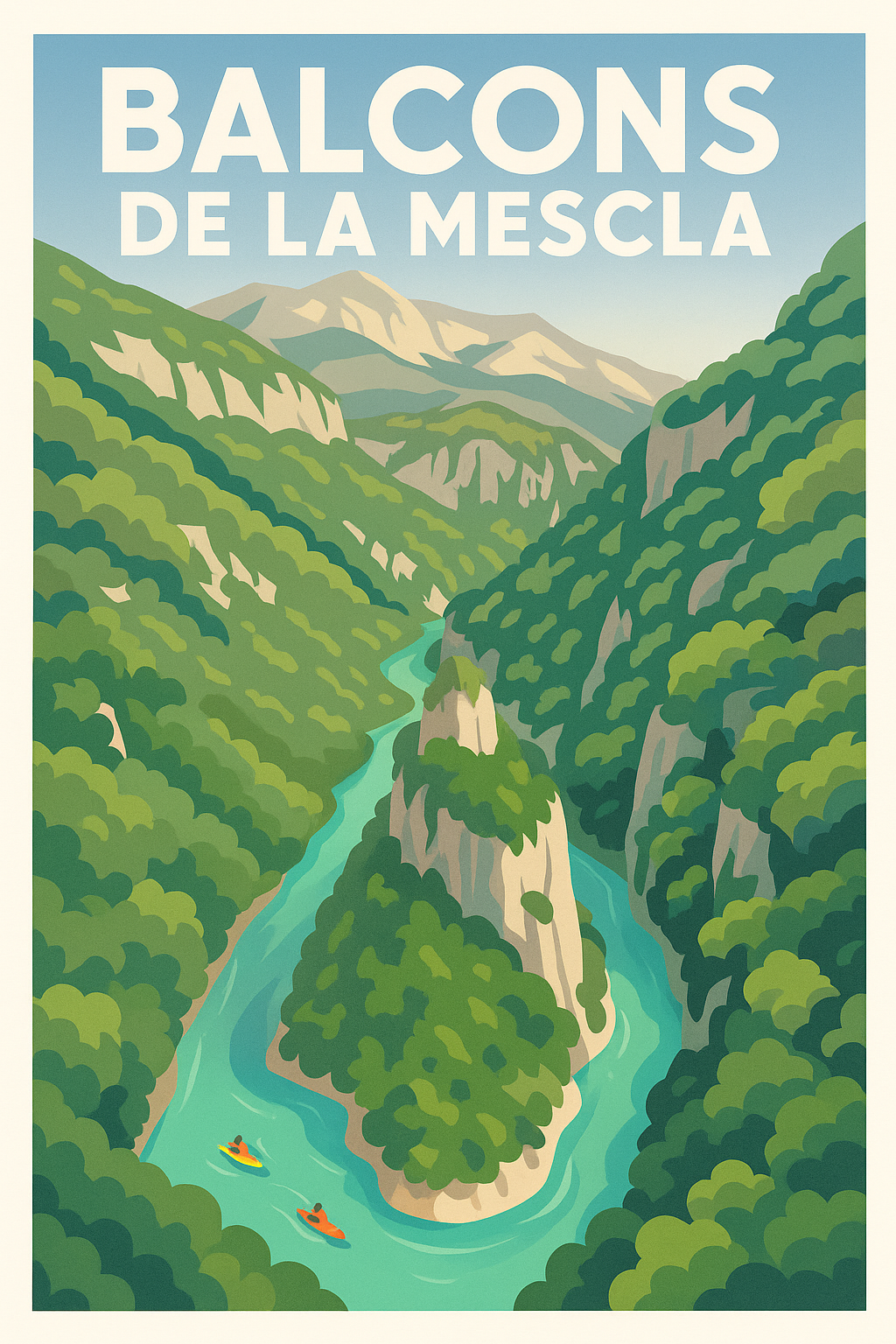 Affiche de Balcons de la Mescla - Le vertige sacré du Verdon