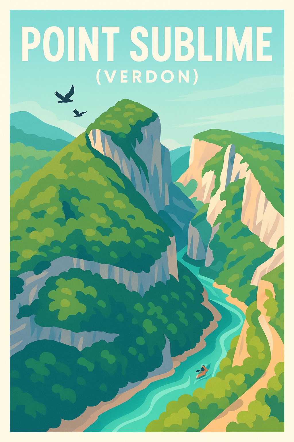 Affiche de Point Sublime (Verdon) - Le vertige de la nature sauvage
