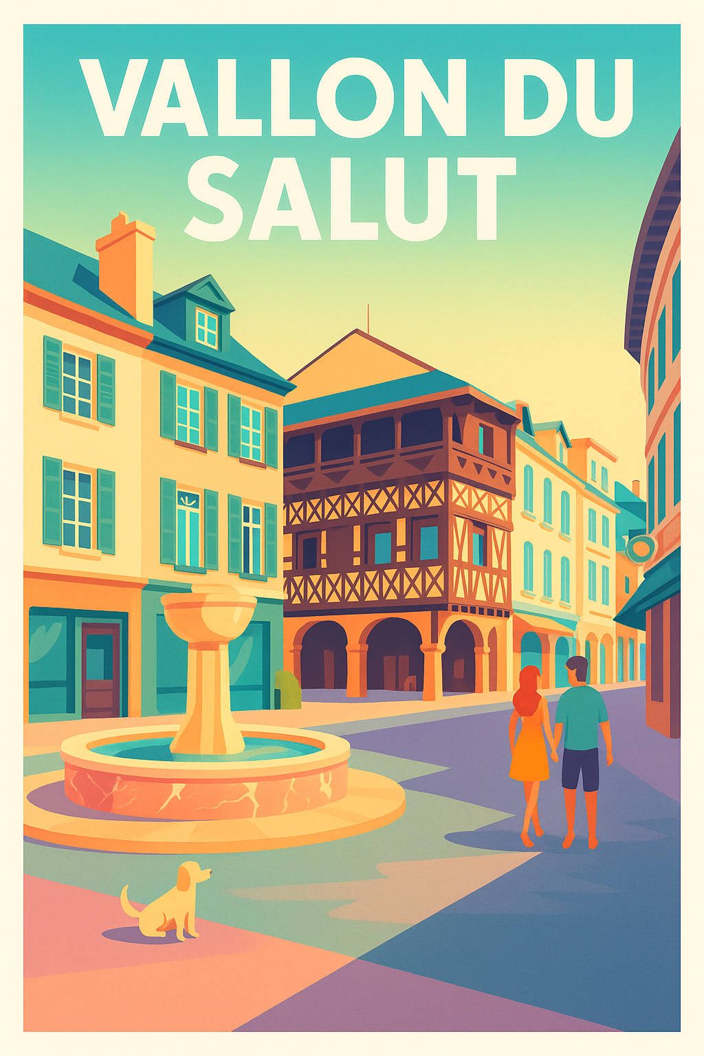 Affiche de Vallon du Salut - Le charme intemporel d'une cité historique