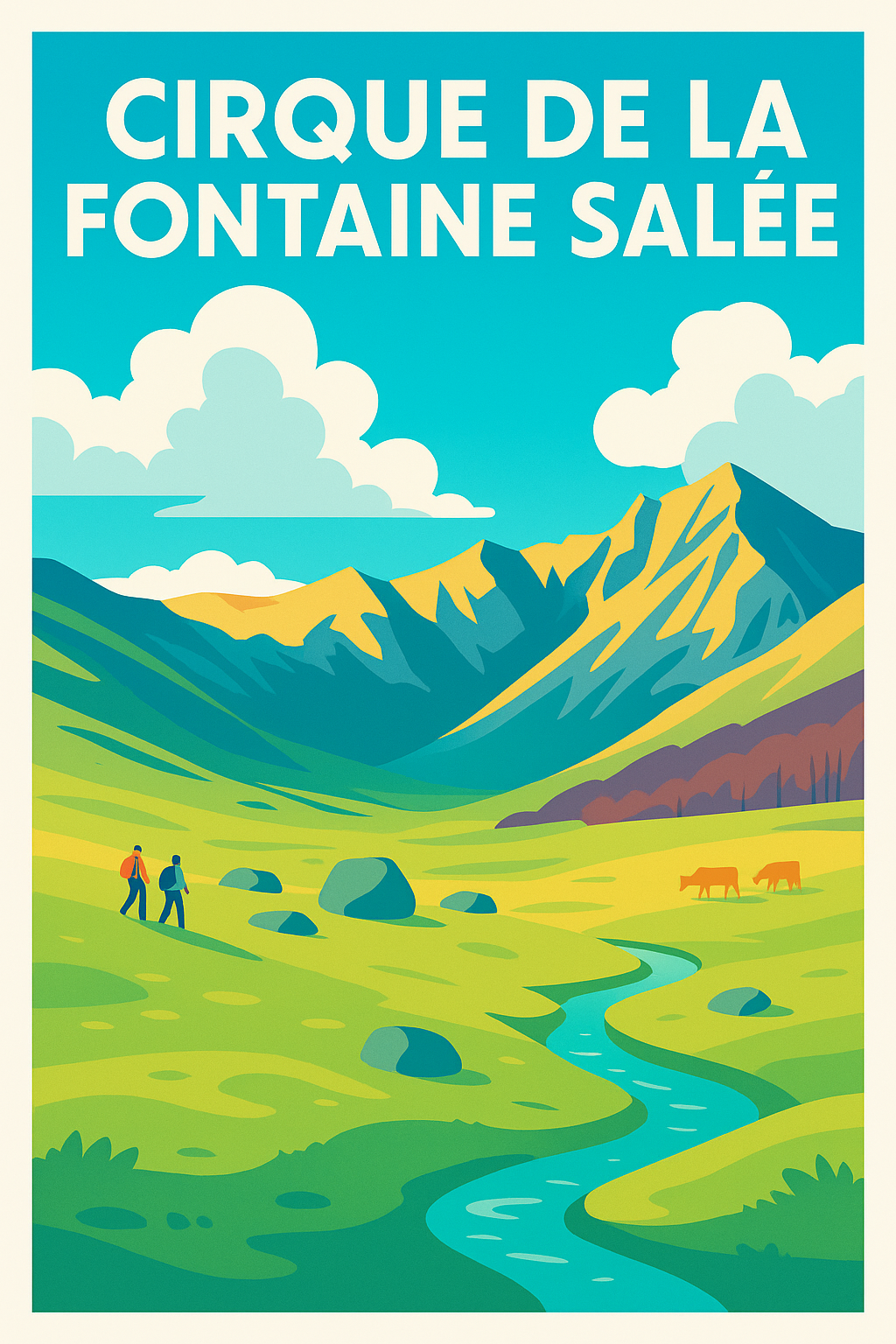 Affiche de Cirque de la Fontaine Salée - L'écrin sauvage des montagnes