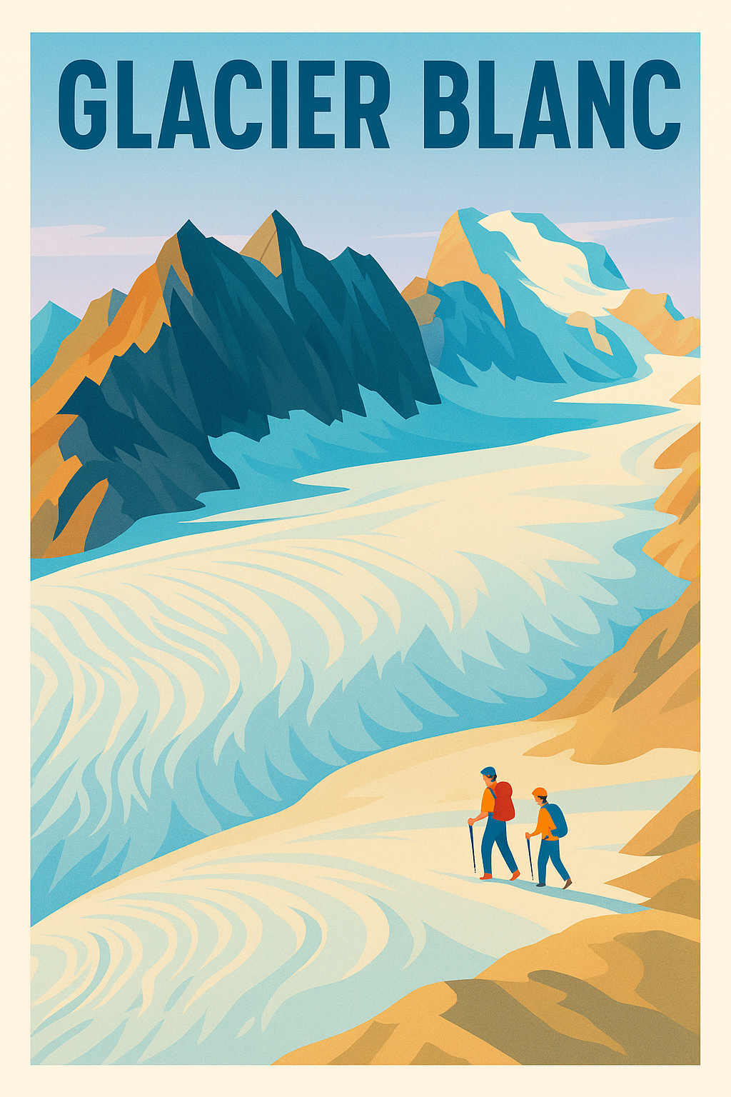 Affiche de Glacier Blanc - L'immensité des Alpes à votre portée