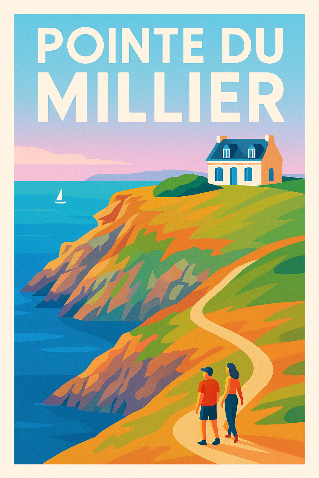 Affiche de Pointe du Millier - L'évasion sauvage entre falaises et océan
