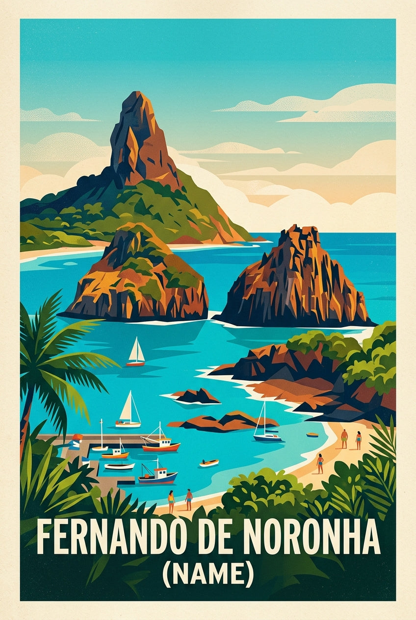 Affiche Fernando de Noronha, poster paysage | Afich