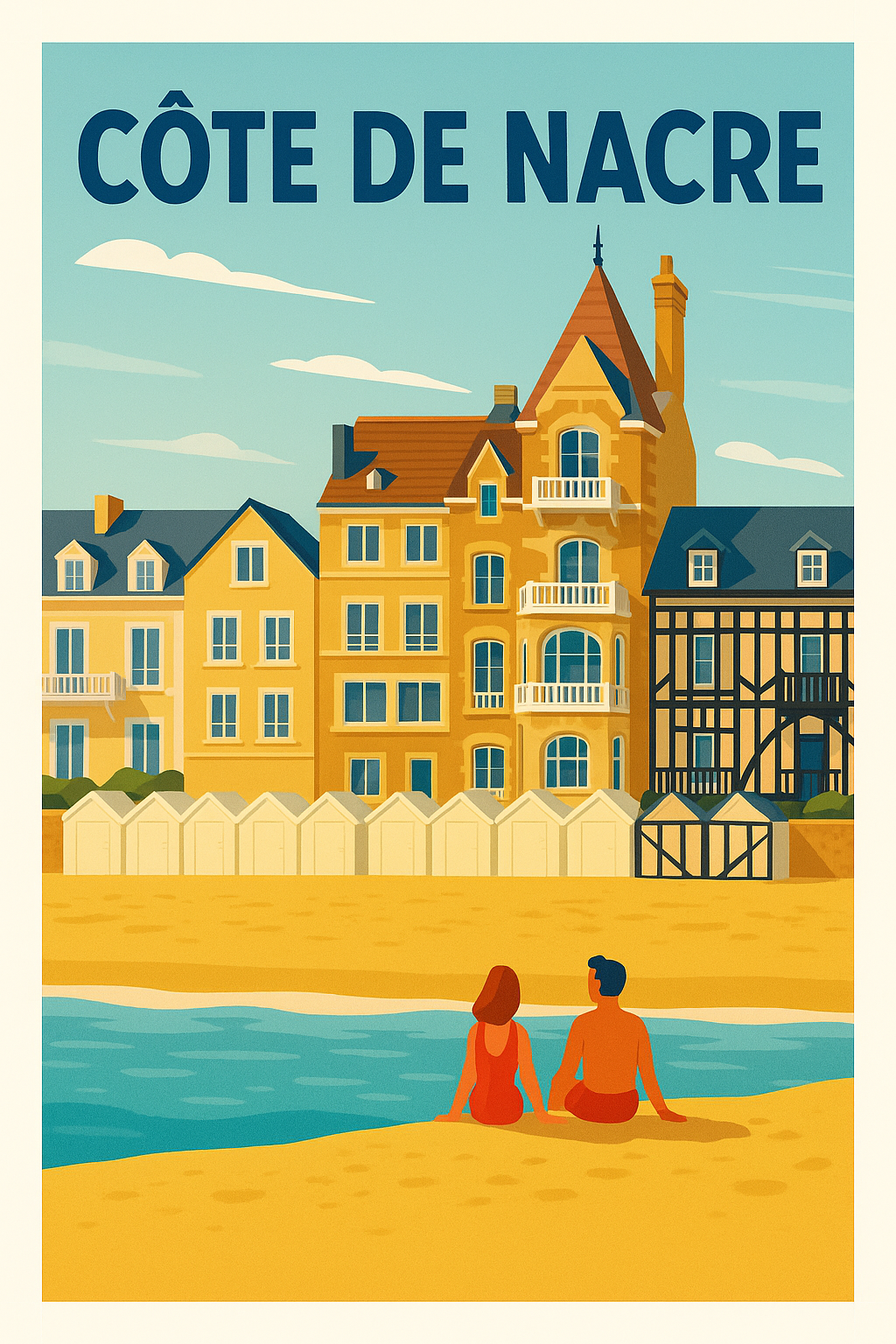 Affiche de Côte de Nacre - L'élégance balnéaire de Normandie