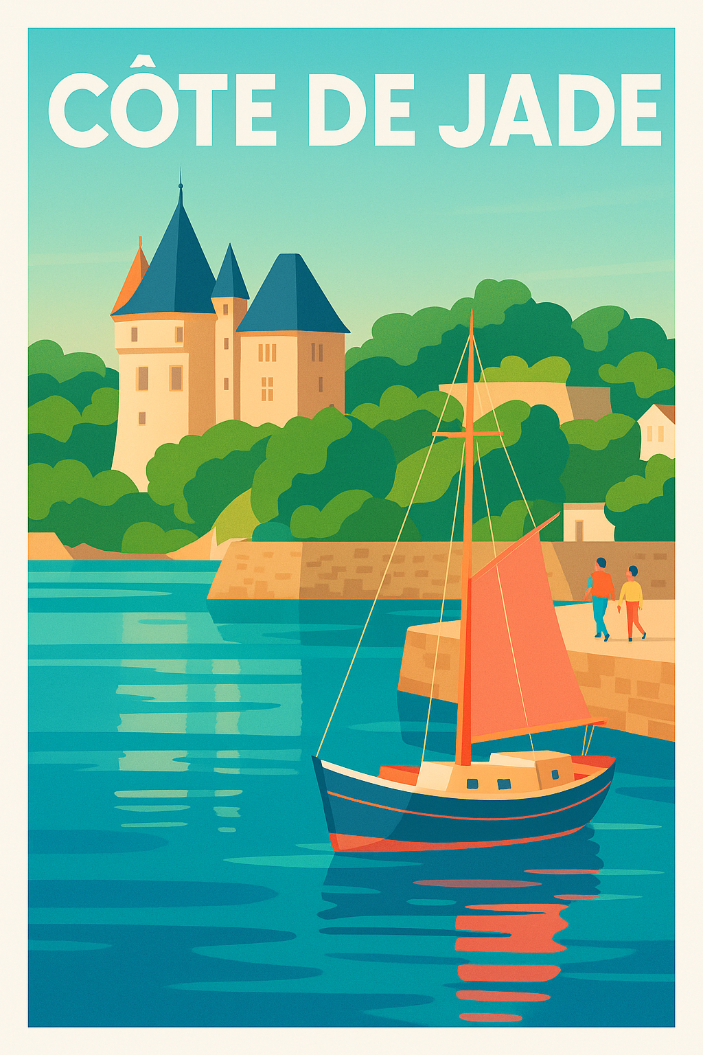 Affiche de Côte de Jade - L'élégance maritime au cœur de la Loire-Atlantique