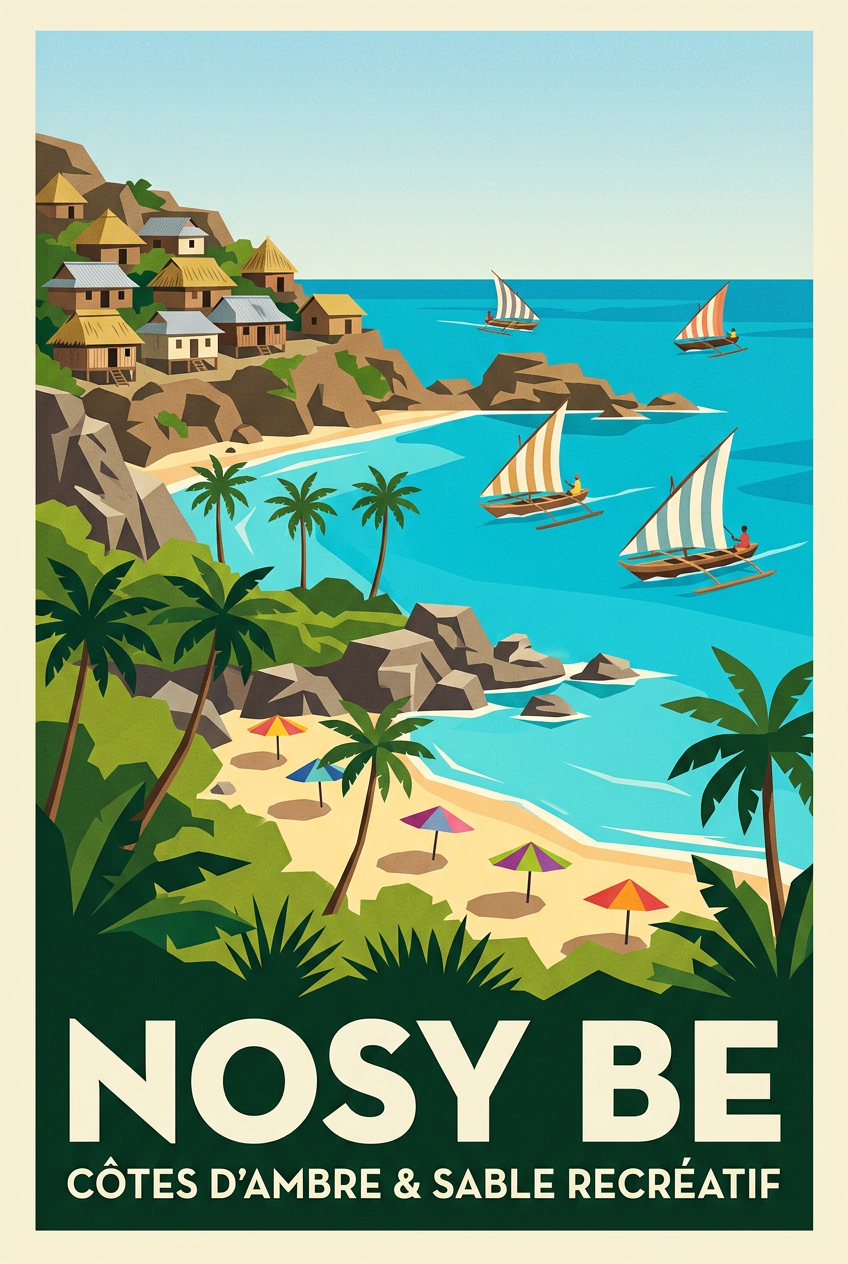 Affiche de Nosy Be, poster Madagascar | Afich