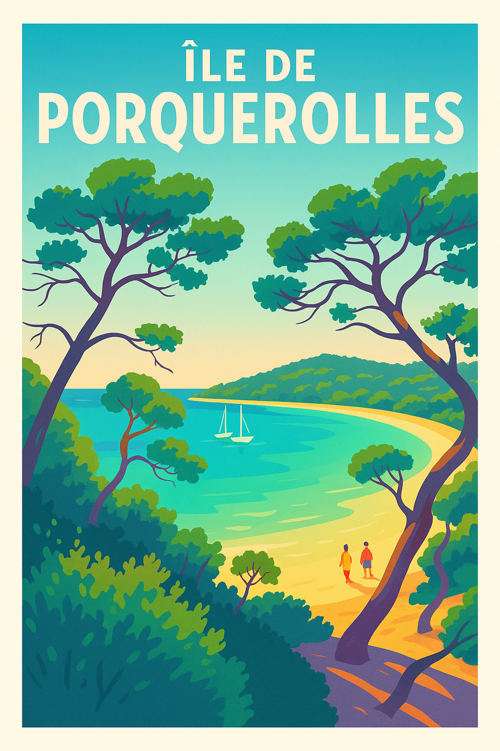 Affiche de Île de Porquerolles - L'éclat de la Méditerranée