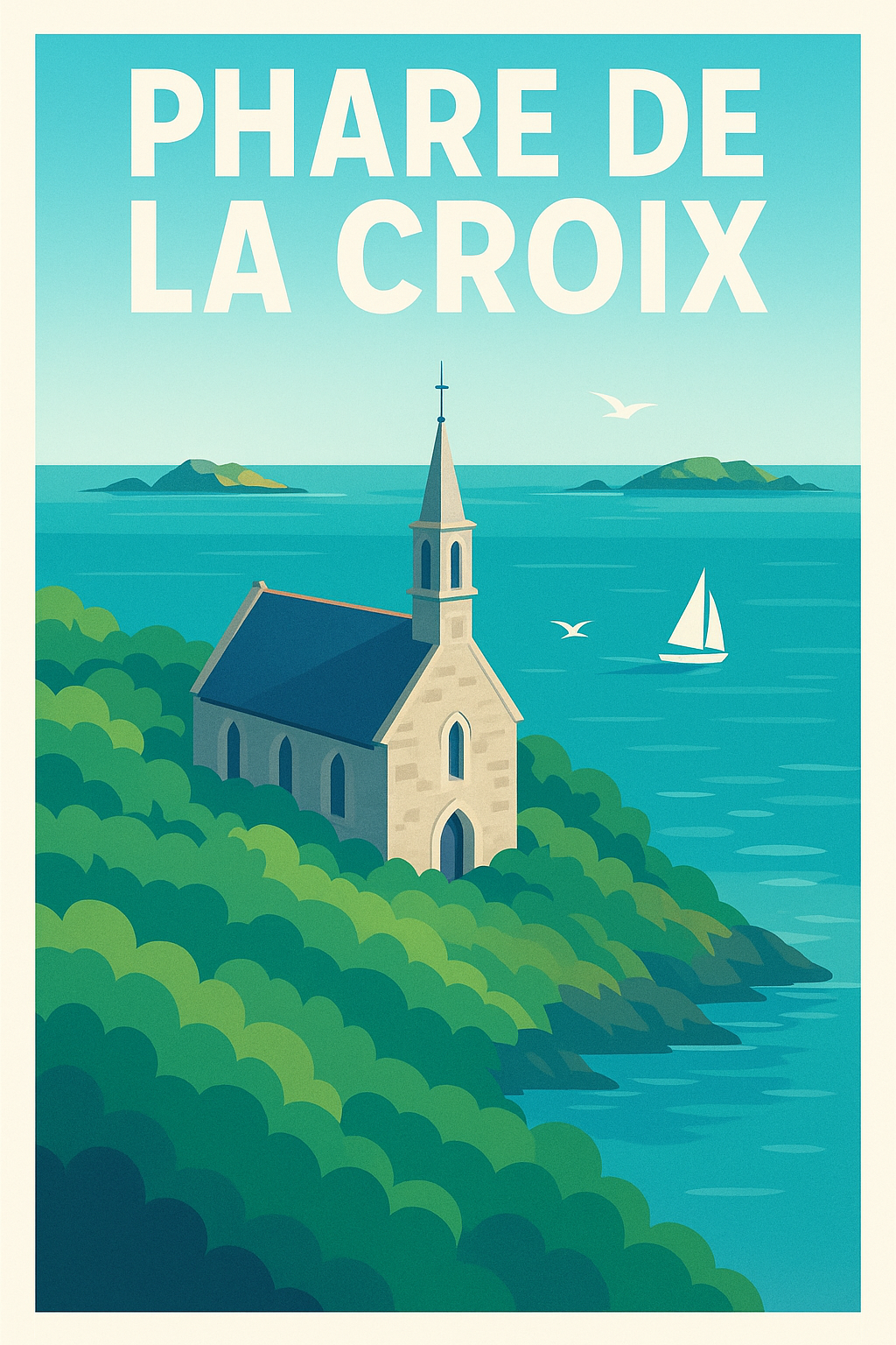 Affiche de Phare de la Croix - L'élégance du littoral breton chez vous