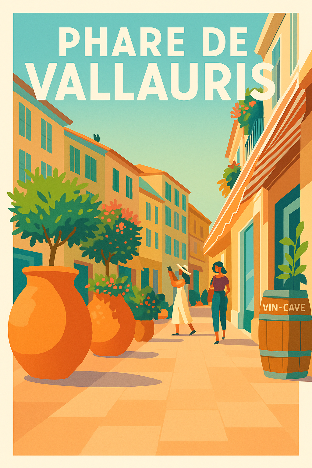 Affiche de Phare de Vallauris - L'élégance ensoleillée de la Côte d'Azur