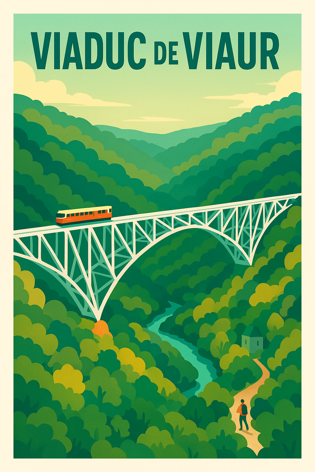 Affiche de Viaduc de Viaur - L'élégance d'un géant d'acier
