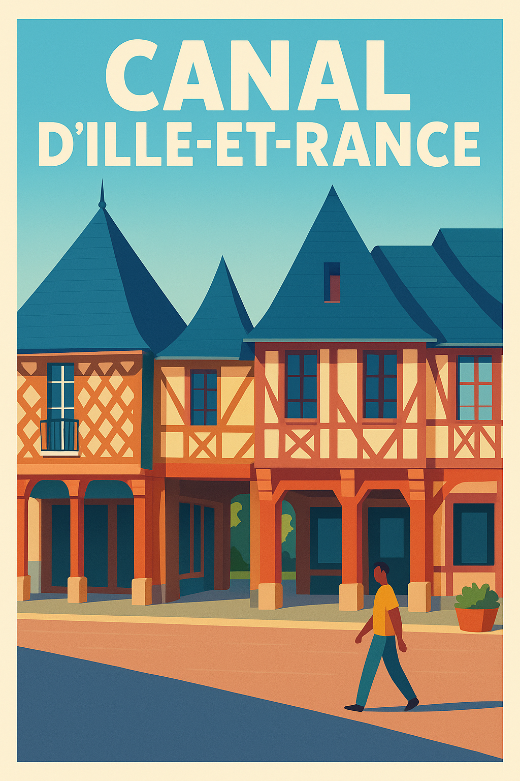 Affiche de Canal d'Ille-et-Rance - Charme authentique au fil de l'eau