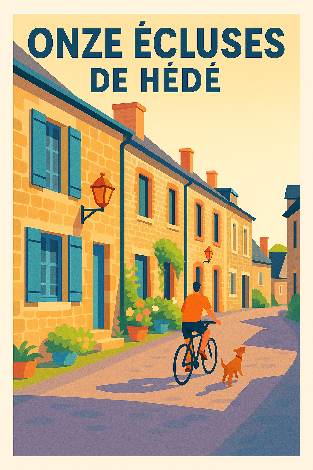 Affiche de Hédé - Le charme authentique des Onze Écluses