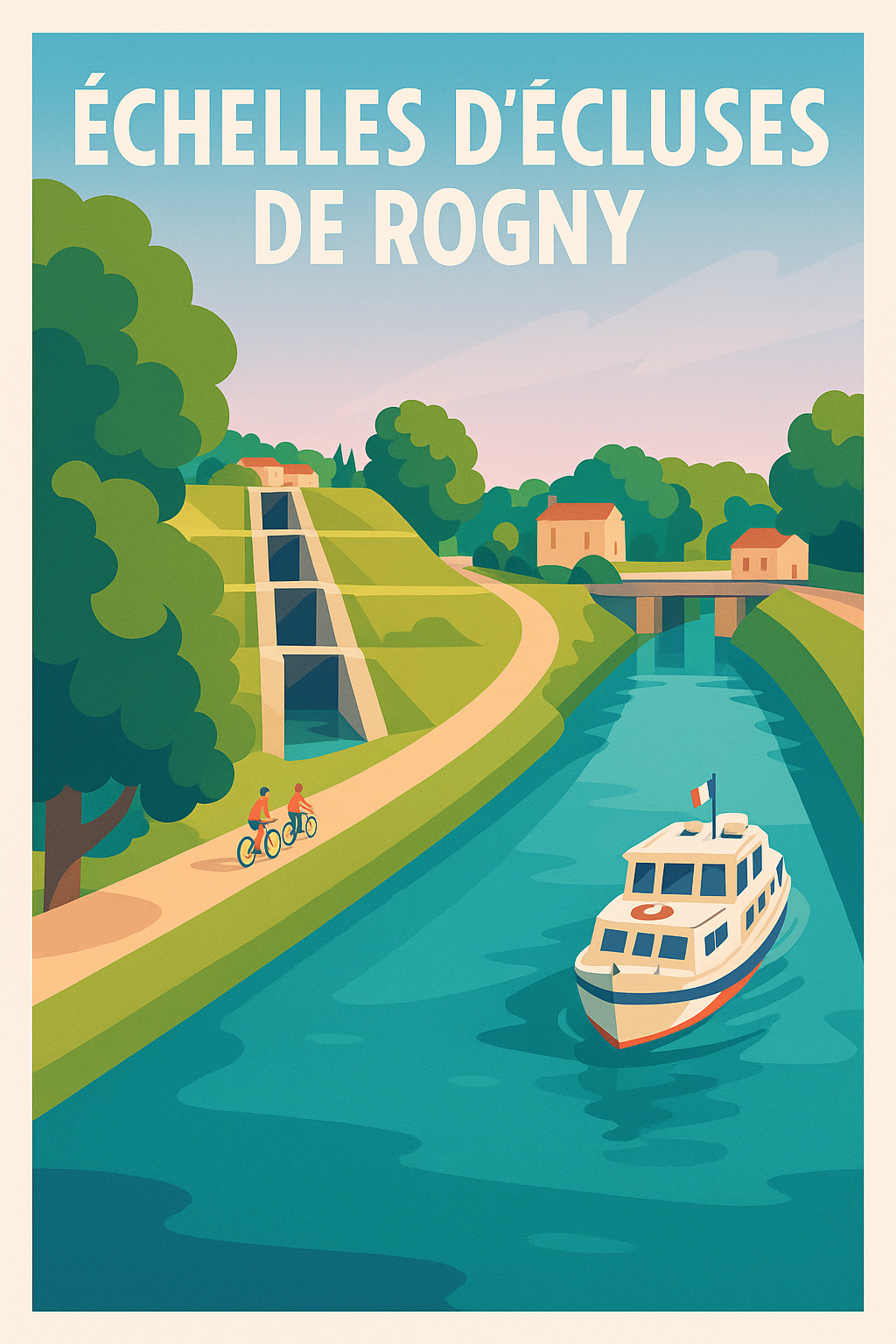 Affiche de Rogny-les-Sept-Écluses - Un chef-d'œuvre historique au fil de l'eau