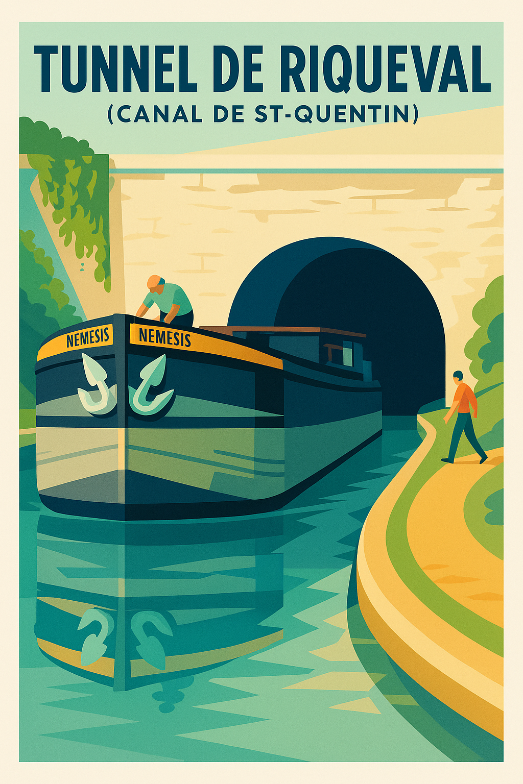Affiche de Tunnel de Riqueval - L'élégance du Canal de St-Quentin