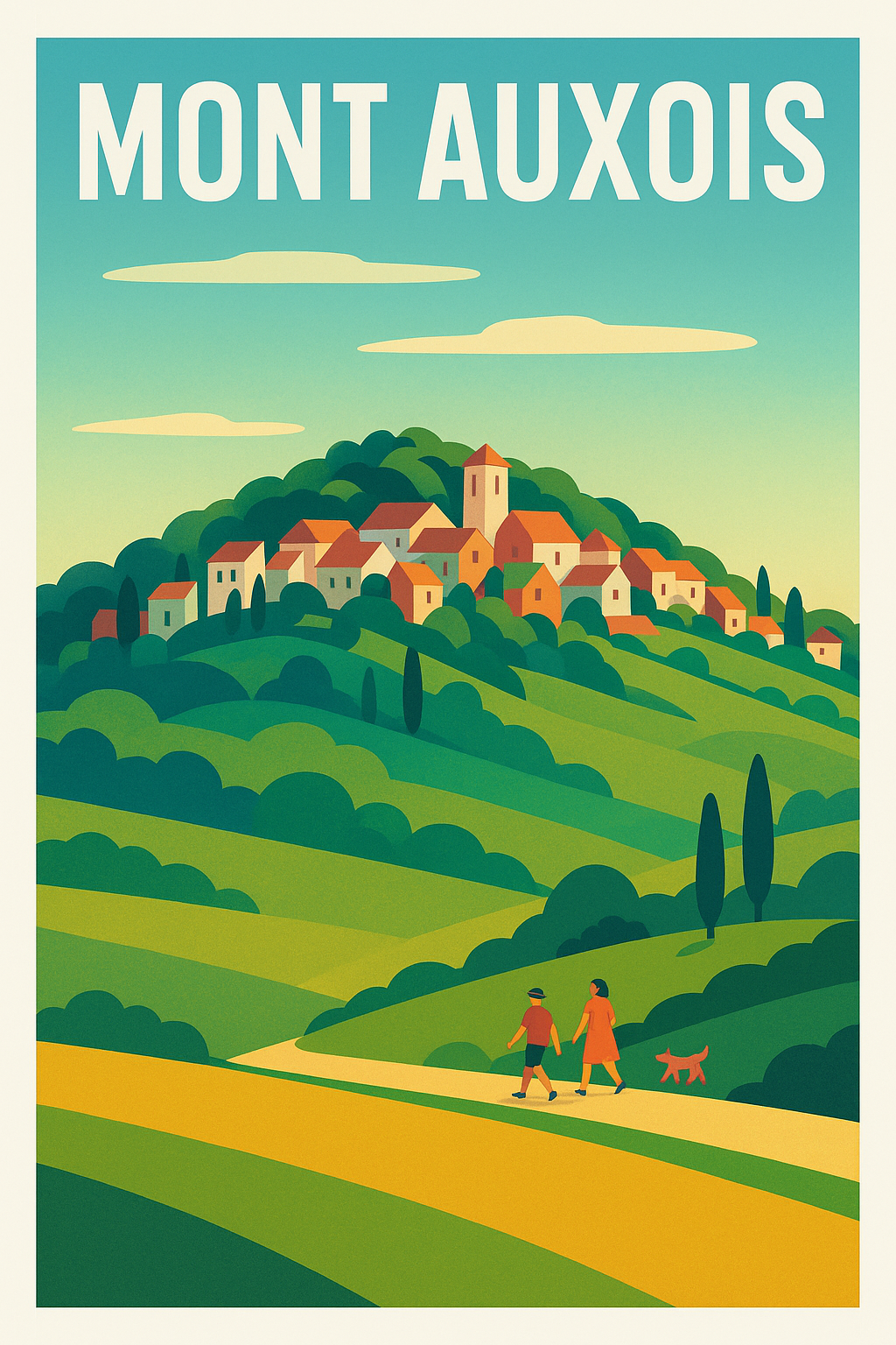 Affiche de Mont Auxois - L'élégance champêtre au cœur de la Bourgogne