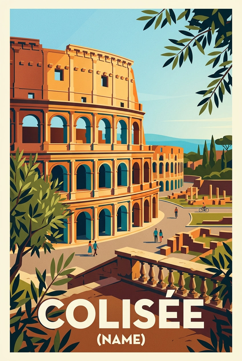 Poster du Colisée, affiche Italie vintage | Afich
