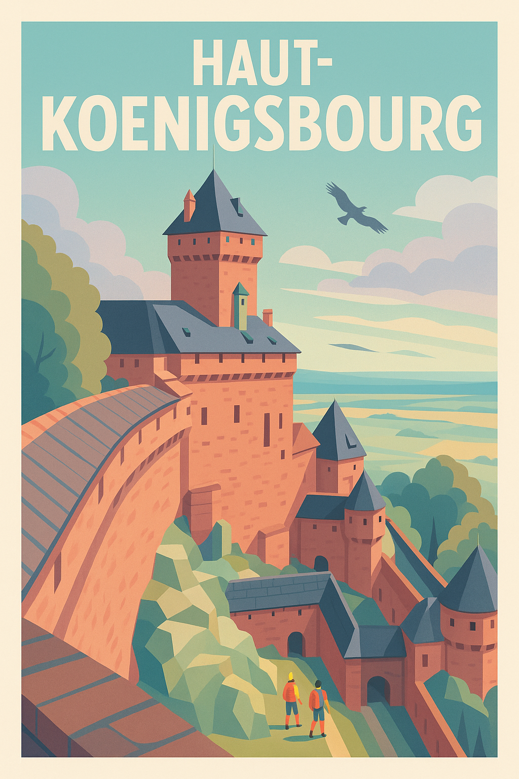Affiche de Haut-Kœnigsbourg - Majesté médiévale au cœur de l'Alsace