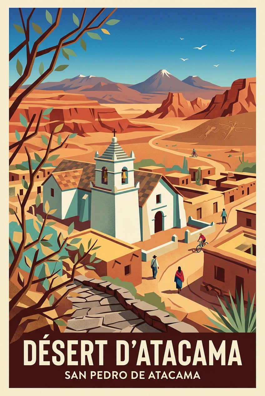 Affiche du Désert d'Atacama, San Pedro de Atacama