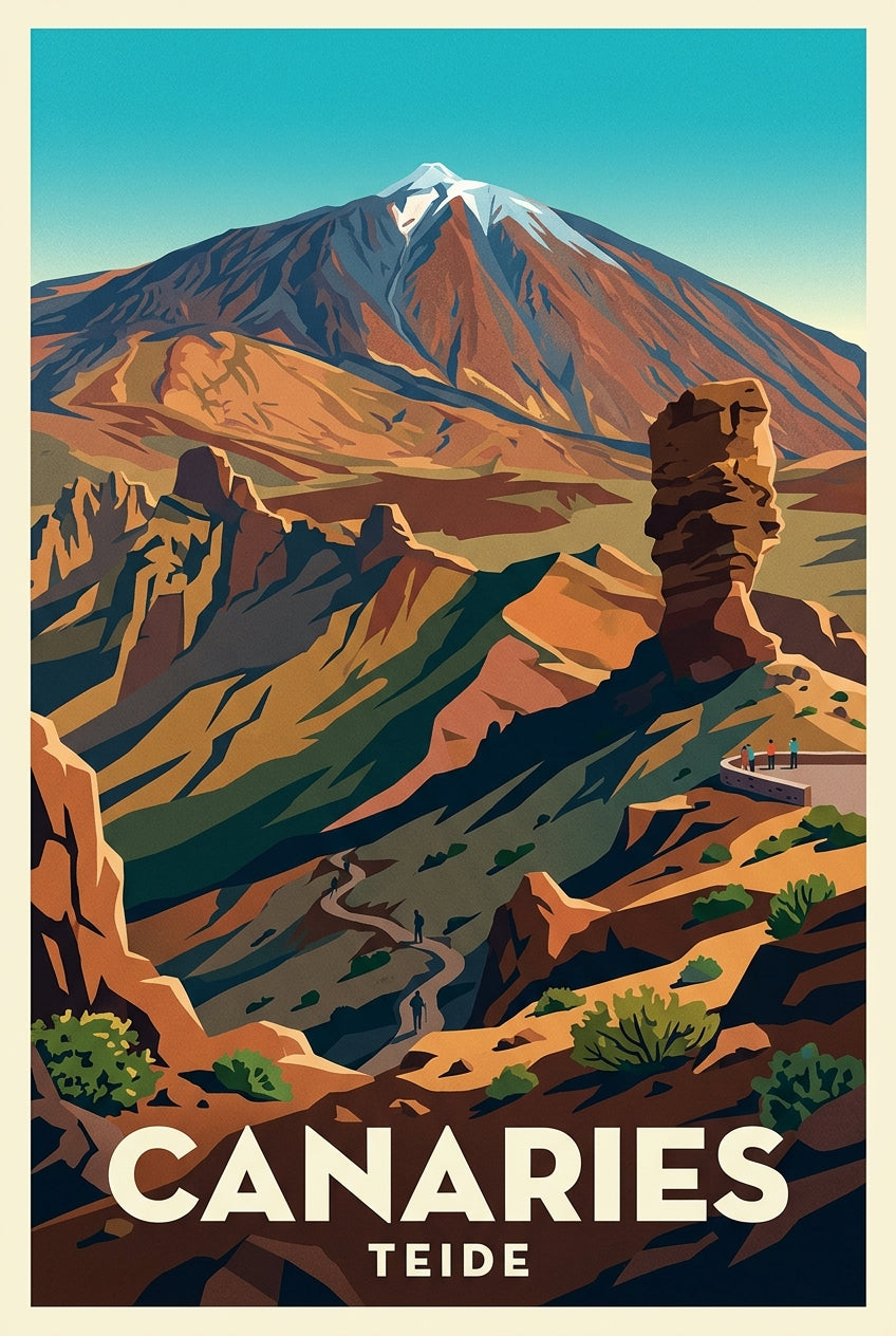 Affiche des Canaries, volcan Teide | Afich