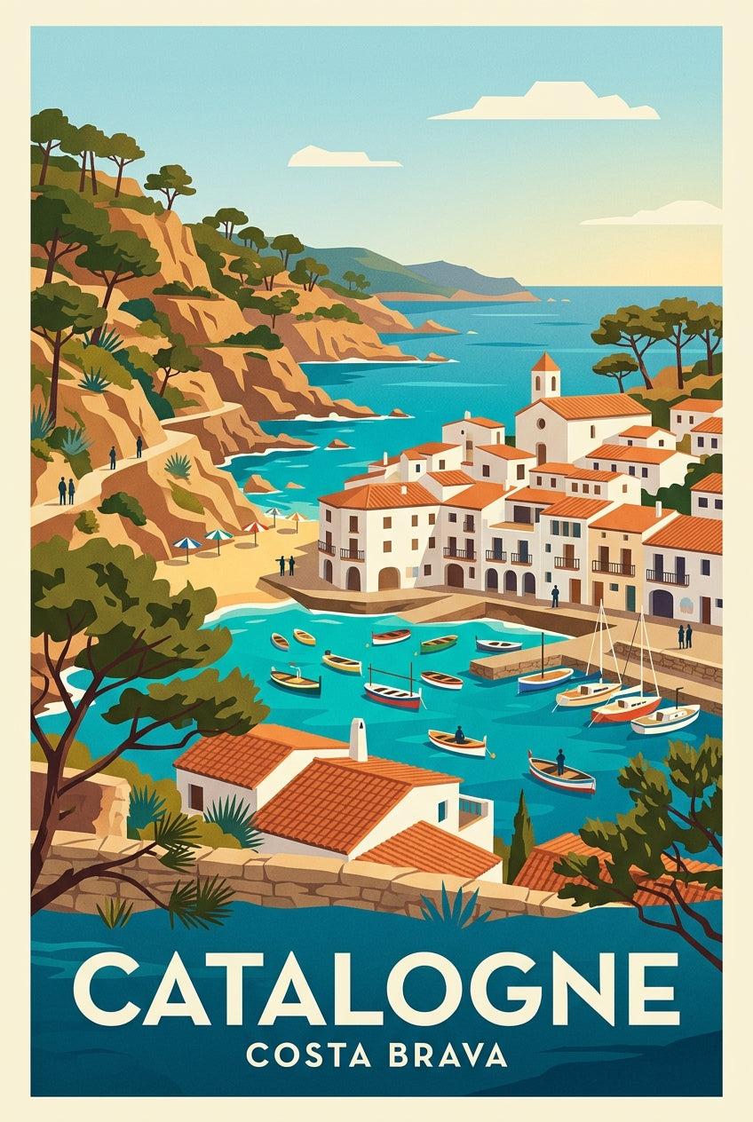 Affiche de Catalogne, Costa Brava vintage | Afich