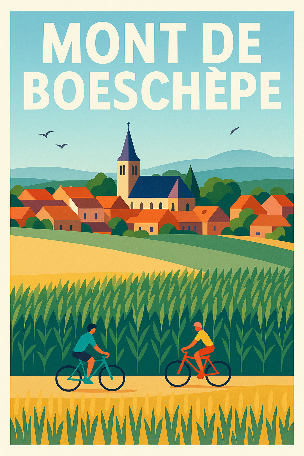 Affiche de Mont de Boeschèpe - L'esprit des Flandres en couleurs