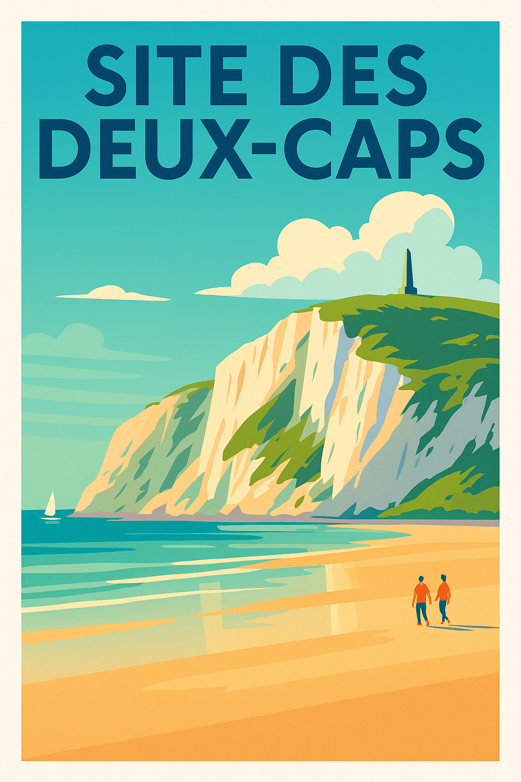 Affiche de Site des Deux-Caps - L'éclat sauvage de la Côte d'Opale