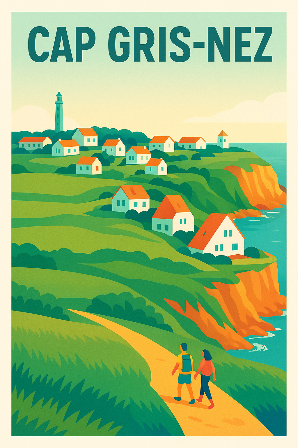 Affiche de Cap Gris-Nez - Évasion sauvage sur la Côte d'Opale