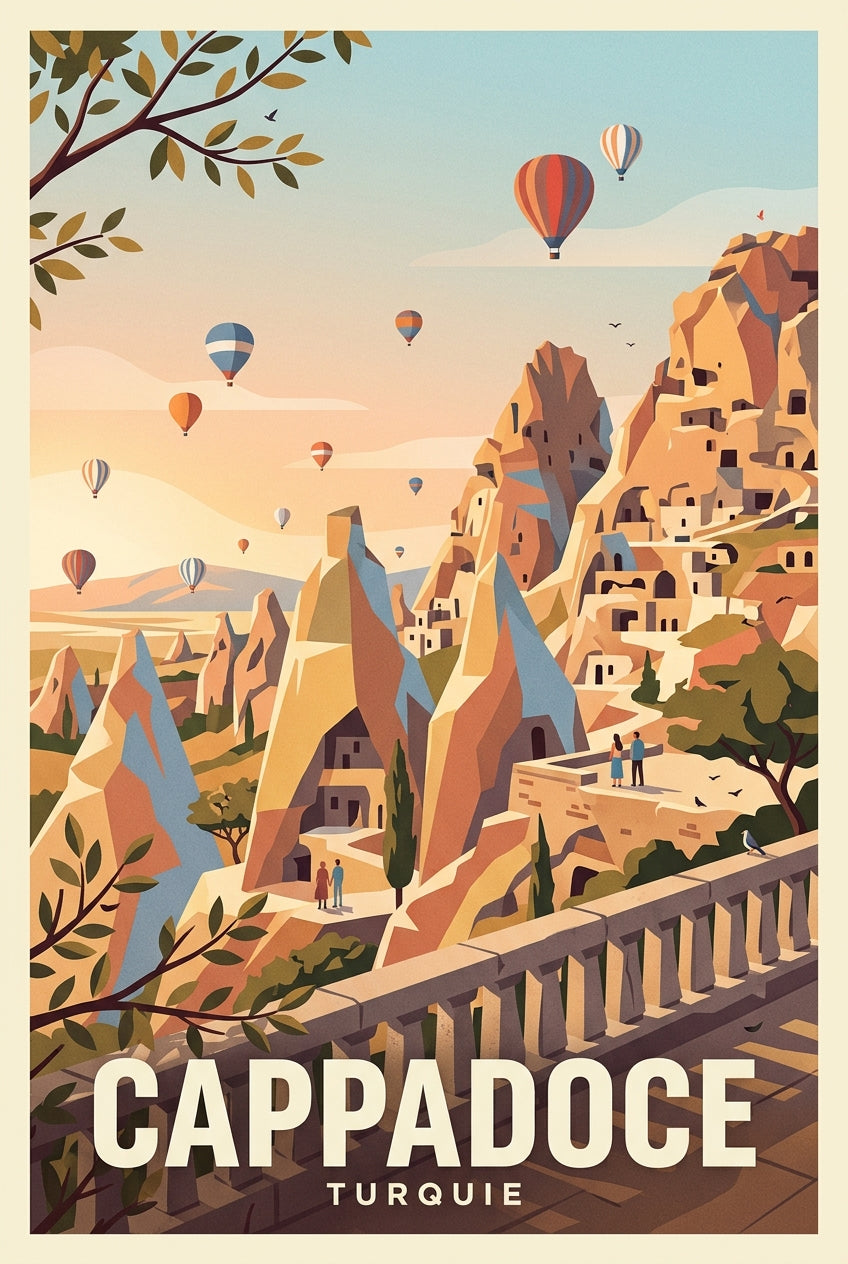 Affiche de Cappadoce, poster Turquie | Afich