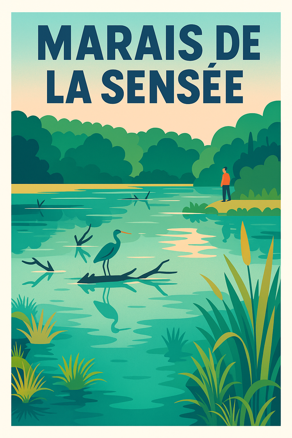 Affiche de Marais de la Sensée - Évasion au cœur de la nature sauvage