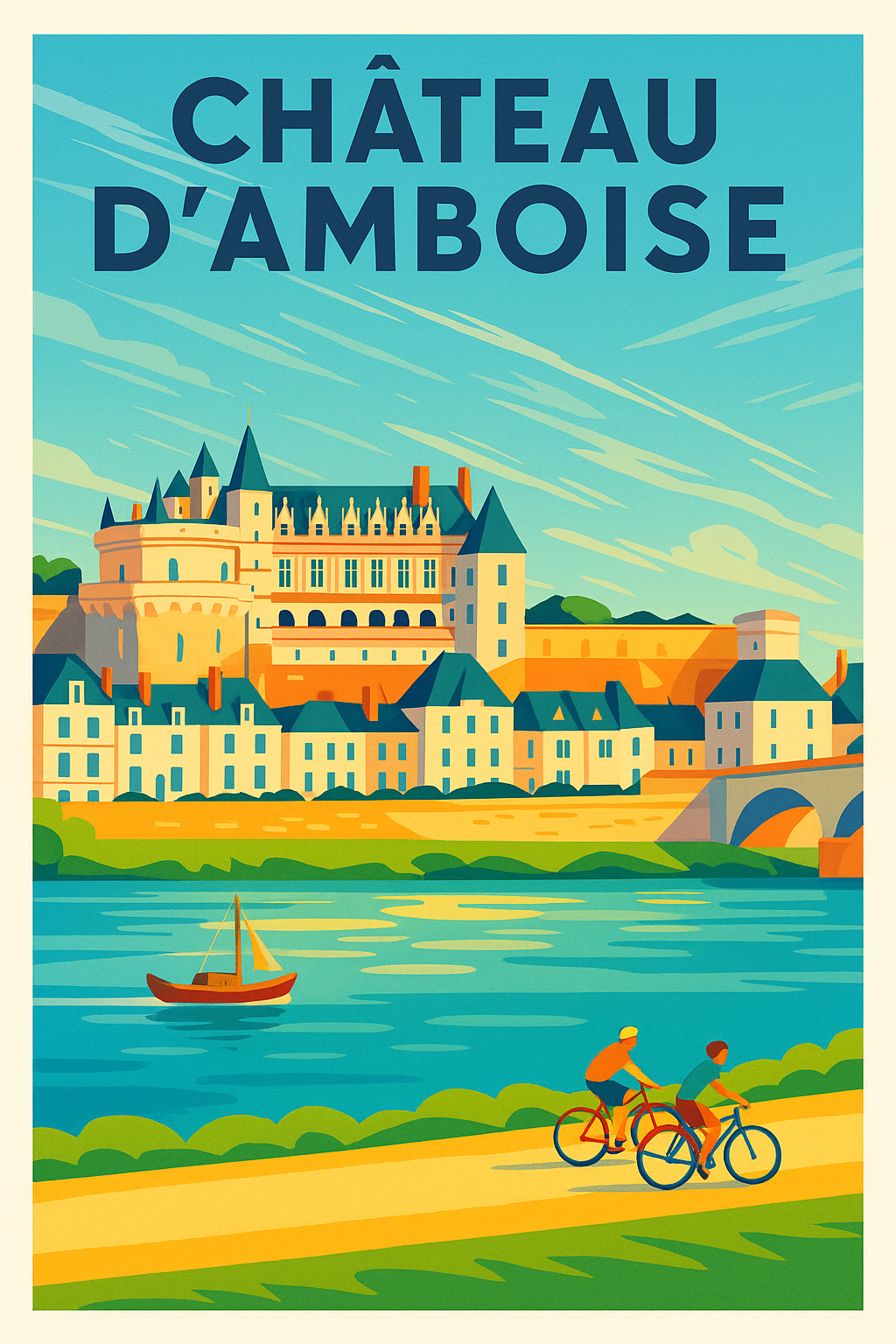 Affiche de Château d'Amboise - L'élégance royale au bord de la Loire