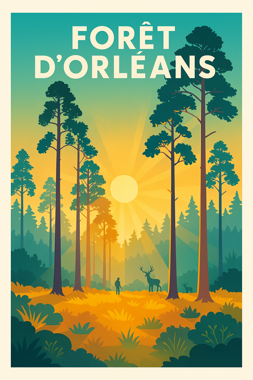 Affiche de Forêt d'Orléans - Une immersion sauvage au cœur de la nature