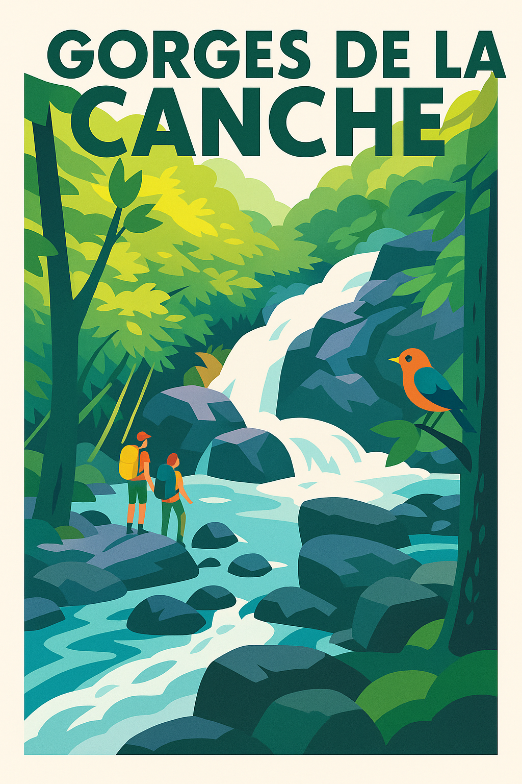 Affiche de Gorges de la Canche - Une parenthèse sauvage au cœur du Morvan